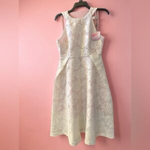 Chicwish White Lace Fit & Flare Dress NWT Bridal Shower Graduation Spring Event